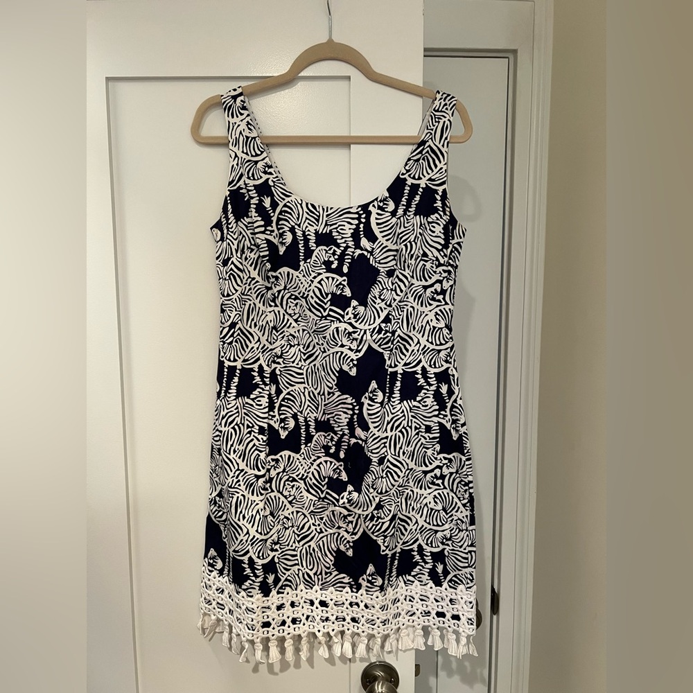 Lilly Pulitzer Herd You Zebra Mini Shift Dress